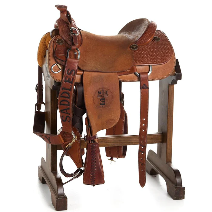 Mark Hurley 16in Used Team Roping Saddle