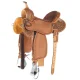 Martin Saddlery Natural Antique 1/2 Breed Alpine Flower BTR Barrel Saddle