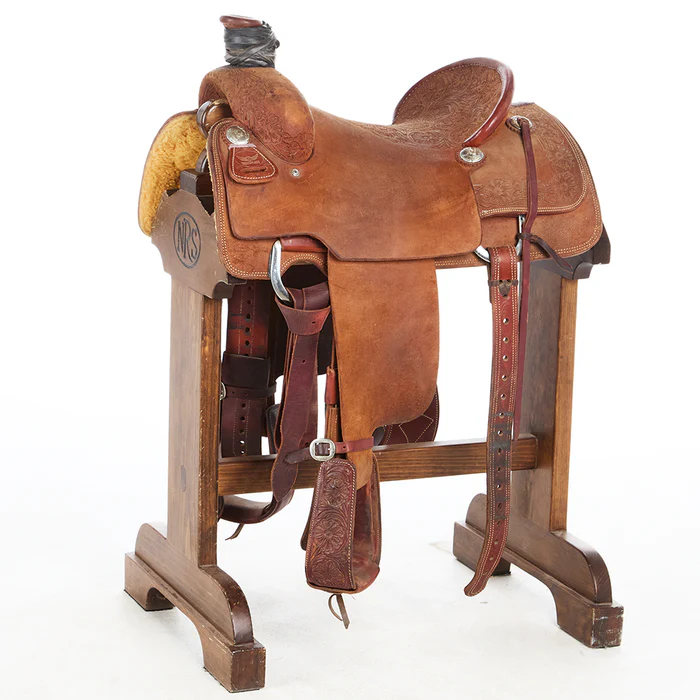 Cactus Saddlery Used 15in Relentless Tooled Roughout Team Roper