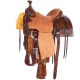 Martin Saddlery 13.5in 1/2 Breed Weathered Antique Wyoming Flower and Acorn/Oak Combo