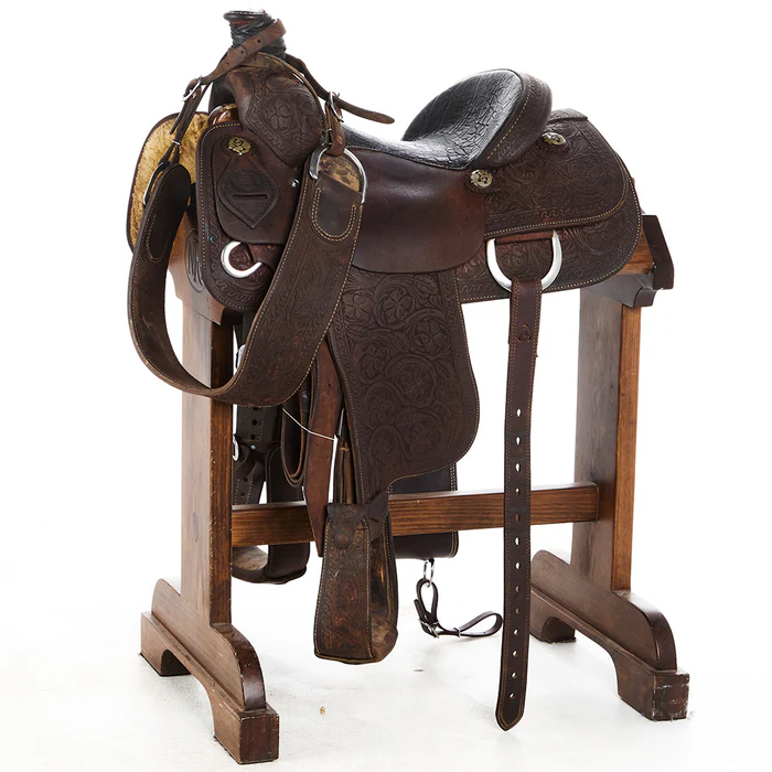 Coats Used 14in 7/8 Breed Floral Team Roper